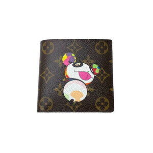 Louis Vuitton Takashi bifold wallet Portefeuille Marco Monogram Panda